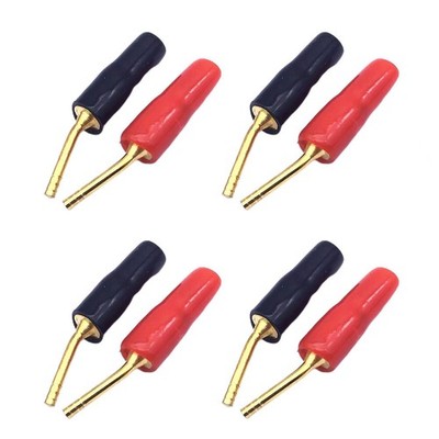8PCS 2mm Pin Kupfer Bananenstecker Audio Speaker Wire Jack Kabelstecker