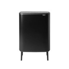 Brabantia 130625 Mlleimer, Matt Black, 30 Liter