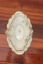 Haviland Limoges Schleiger 53 Gravy Boat With Attached Underplate