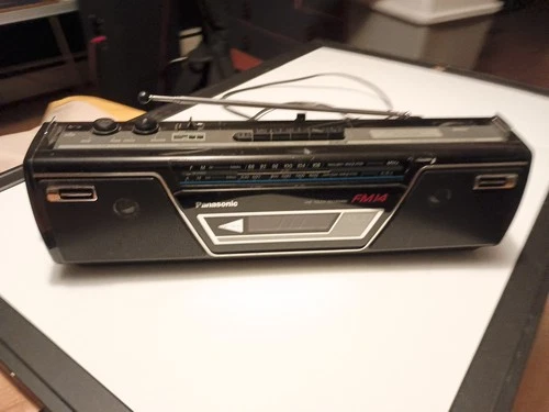 Panasonic RX-FM14 Boombox Cassette Radio W/ Cord Radio Works - Read Description