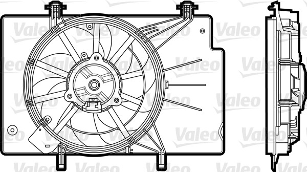 FAN ENGINE COOLING 696344 FOR FORD STJC/STJA/STJB/STJD 1.2L 4cyl FIESTA VI - Image 2