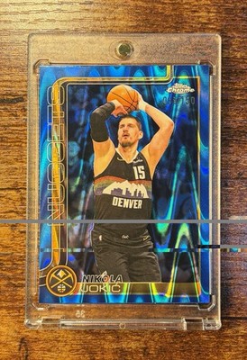2025-26 Topps Chrome Update Nikola Jokic #12 Blue Raywave /150 Nuggets