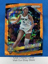 2025 #92 Angel Reese Panini Prizm WNBA Orange Ice Prizm Sky