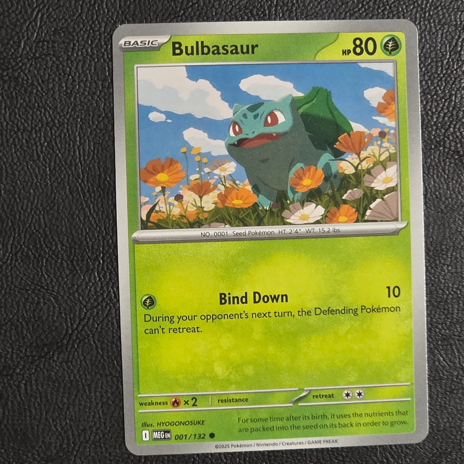 Bulbasaur 001/132 Me01: Mega Evolution Regular NM