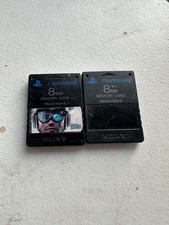 100 Authentic Original PlayStation 2 PS2 Memory Card 8MB Sony OEM Black X2