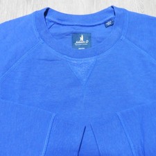 JOHNNIE-O Mens M MEDIUM SWEATSHIRT FREEMAN CREWNECK ROYAL BLUE PULLOVER GOLF