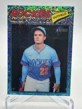 2026 Topps Heritage - Mickey Moniak #400 Chrome Light Blue Sparkle Refractor