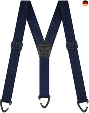 Herren Hosentr&auml;ger Extra Stark Breit 3,8 Cm mit Sehr Starken 3 Metall