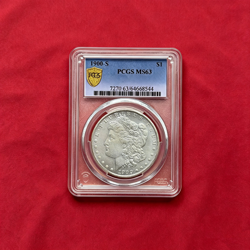 1900-S PCGS MS63 Morgan 90% Silver Key Date Coin