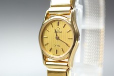 Vintage "Near Mint " Omega De Ville Cal.1387 Quartz Gold Women's Watch JAPAN
