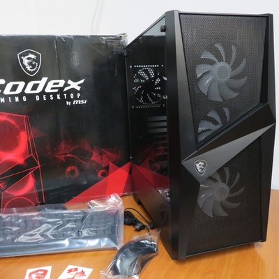 Mid Code Ex New MSI Codex ATX Mid-Tower Case w/Windowed (Tempered Glass) and LED ...