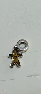 Pandora Sterling Silver Gingerbread Man Dangle Bead Charm 925 Ale Great Xmas Gft