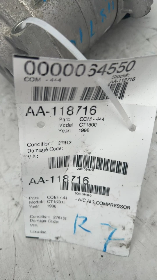 1996 1997 1998 1999 Chevrolet CHEVY PICKUP 1500 A/c Air Compressor - Image 2 of 4