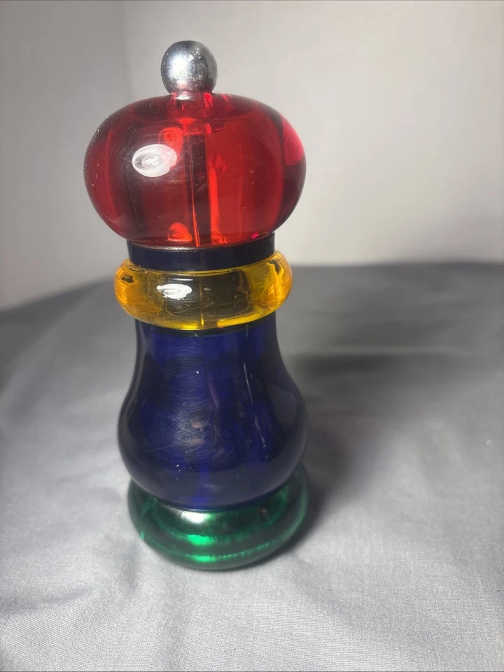 Antigo Conjunto de Moinho de Pimenta e Saleiro Thompson Sunset Fiesta Multicolorido Antigo - Imagem 2 de 4