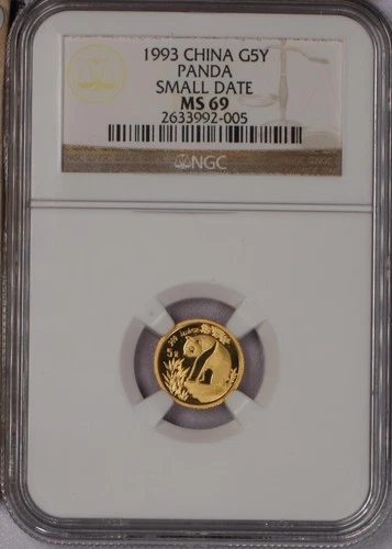 1993 Chinese Gold Panda 1/20 oz — photo from the most recent tracked eBay sale
