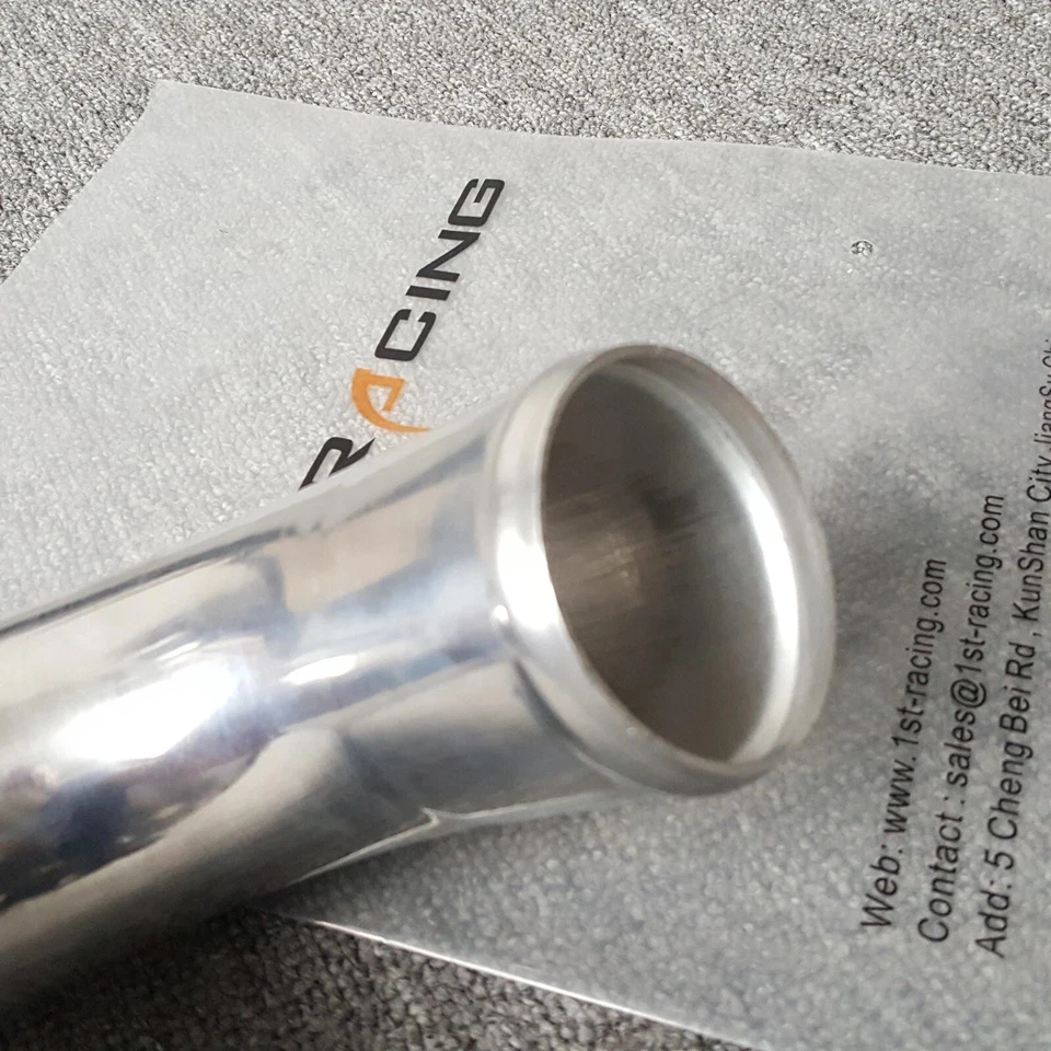 Tubo de carga inferior de manguera de aluminio de 2,5 pulgadas para BMW 135i 335i E90 E91 E92 E93 N54 N55 Foto 4 de 4