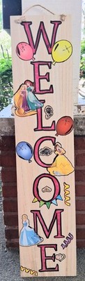 Disney Princess HB WELCOME SIGN. Will Put Name And HB After Paying