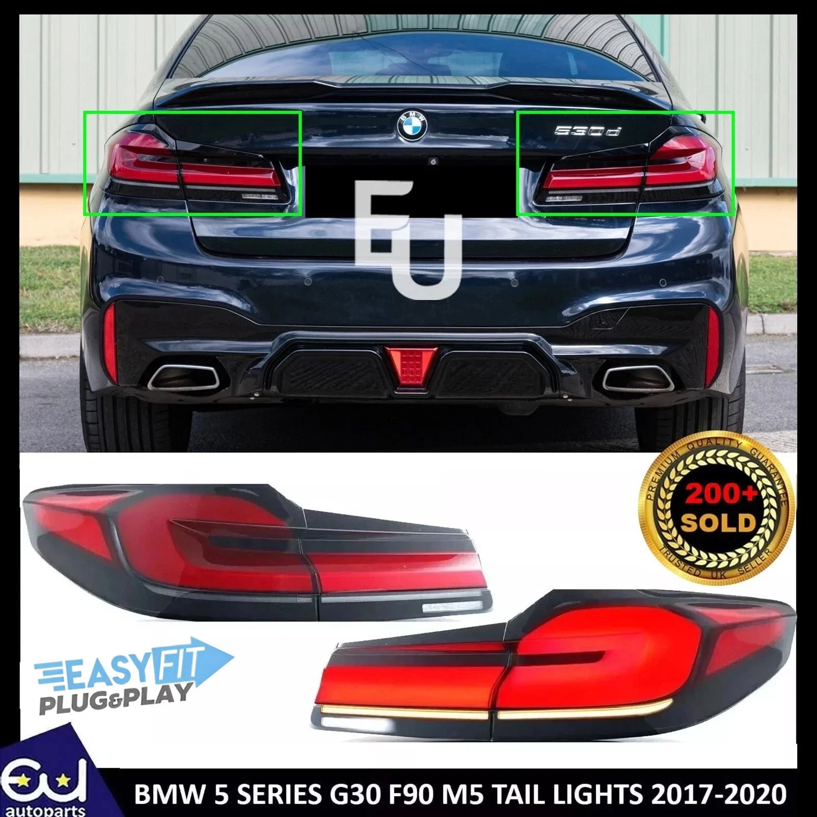 FACELIFT CONVERSION LED REAR TAIL LIGHTS LAMPS FOR BMW 5 SERIES G30 M5 F90 2017+
Opens in a new wind