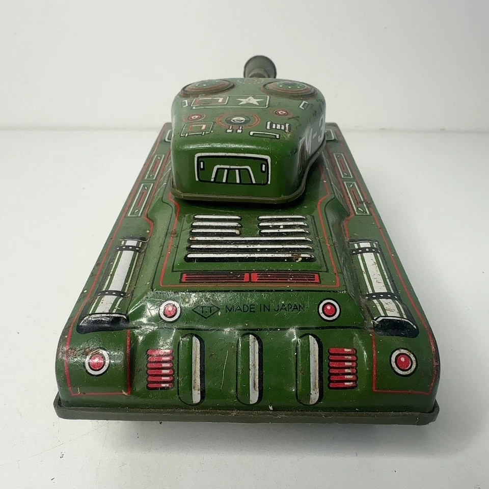 M-35 Army Tin Toy Tank Made in Japan Vintage Collectible Model - Image 2 of 4