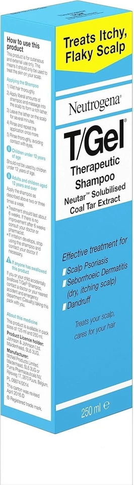 Neutrogena T/Gel Therapeutic Shampoo 250ml 3 Pack Medicated Anti-Dandruff Care - Image 3 of 4