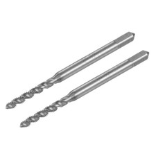2Pcs 2-56 UNC 2B HSS Uncoated Machine Spiral Flutes Threading Taps