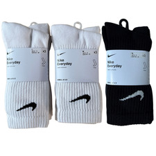 Nike Dri-FIT Everyday Cushioned Training Crew Unisex 6 Pair Socks Size S M L