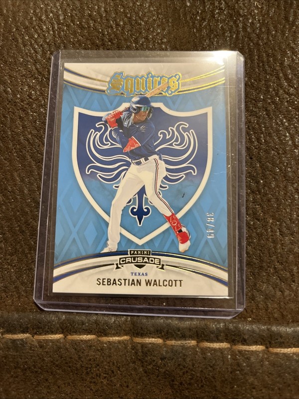 2024 Panini Crusade - Squires Sebastian Walcott #50 Blue 38/49 (RC)