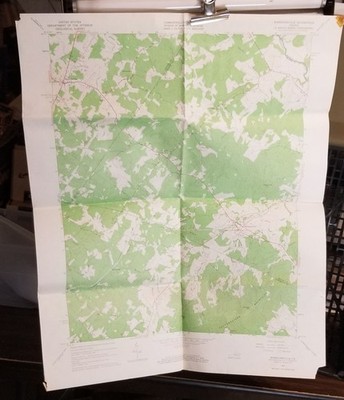 1964 Orig USGS Topo Map Barboursville VIRGINIA Quad 7.5' 1:24000 Scouts Folded