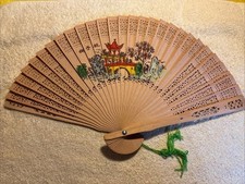 Vintage Japan Wooden Hand Fan Folding Sensu Sandalwood FR/SHP