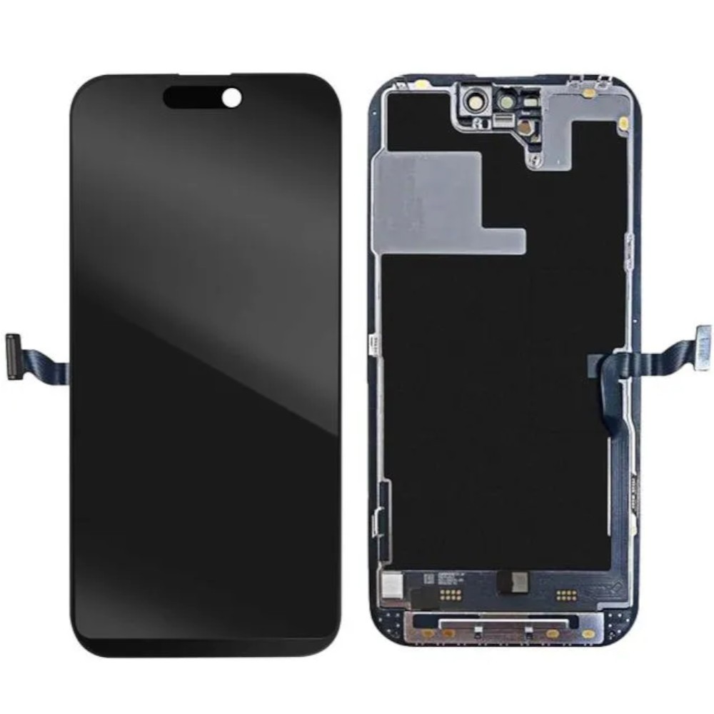Écran LCD et vitre tactile premium pour smartphone iPhone 14 Pro Max châssis noir