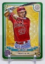 2020 Gypsy Queen Mike Trout Tarot of the Diamond Green Parallel /99 #TOD8