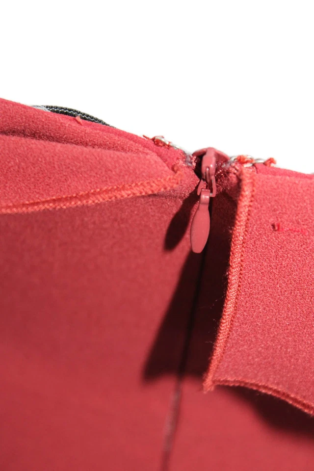 Vestido Endless Rose para mujer con volantes recorte asimétrico rojo talla XS Foto 4 de 4