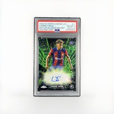 Lamine Yamal Chrome UCL 2023/24 Black Green /99 Auto