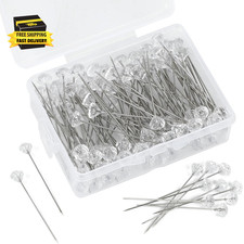 100 Pcs Corsage Bouquet Pins for Flowers, 2 Inch Floral Diamond Pins for Bouquet