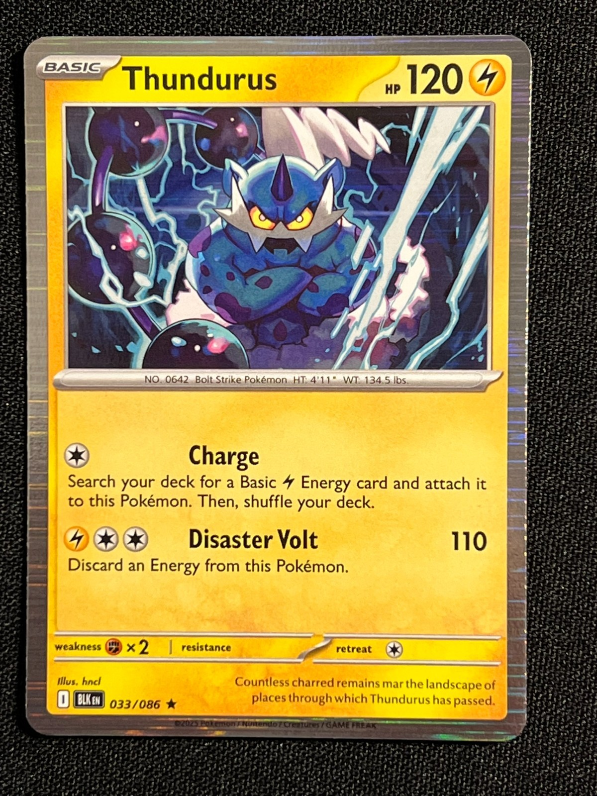 Pokemon Black Bolt Thundurus 33/086