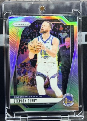 Stephen Curry 2024-25 Panini Prizm Silver Prizm Warriors #134 Centered R1