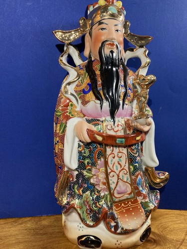 Lu Shou- 11” Porcelain- Chinese Immortals/Star Gods- Sanxing Deities- Status - Picture 2 of 7