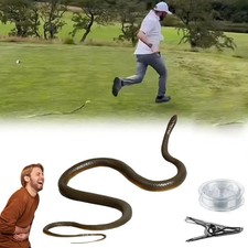 fake realistic snake lifelike creepy rubber t...