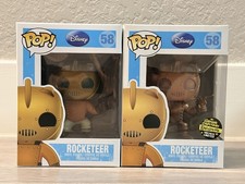 Funko Pop! Disney The Rocketeer #58 & Gemini Patina Exclusive LE 480 Set NIB HTF