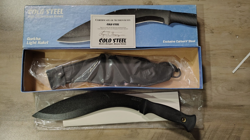 New In Box Cold Steel Vintage Gurkah Light Kukri - Carbon V -1998 -w ...