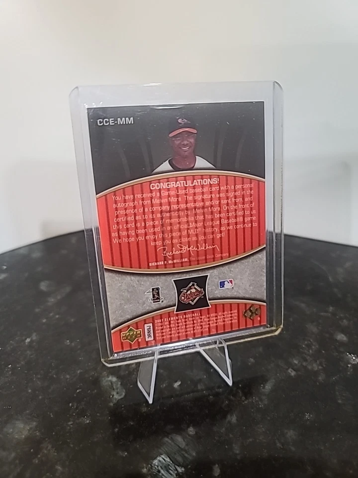 2007 Upper Deck Elements Clear-cut Elements Silver Melvin Mora #CCE-MM /350 Auto - Image 2 of 2