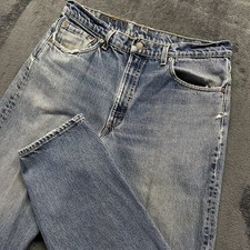 Vintage Levi  s 550 Jeans Mens 36x32 Distressed Relaxed Fit Light Wash USA Grunge