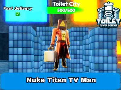 NUKE TITAN TV MAN - TOILET TOWER DEFENSE - TTD UNIT | CHEAPEST!