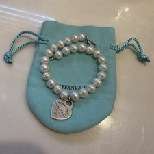 Tiffany & Co. Pearl Beaded Bracelet Sterling ...