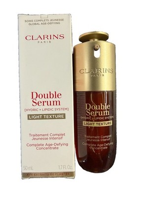 Clarins DOUBLE SERUM Light Texture 1.7 fl oz/50 ml NIB $142