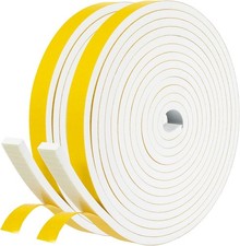 Weather Stripping Door Seal White 1/2 in X 1/4 in Adhesive Door Seal Strip for W