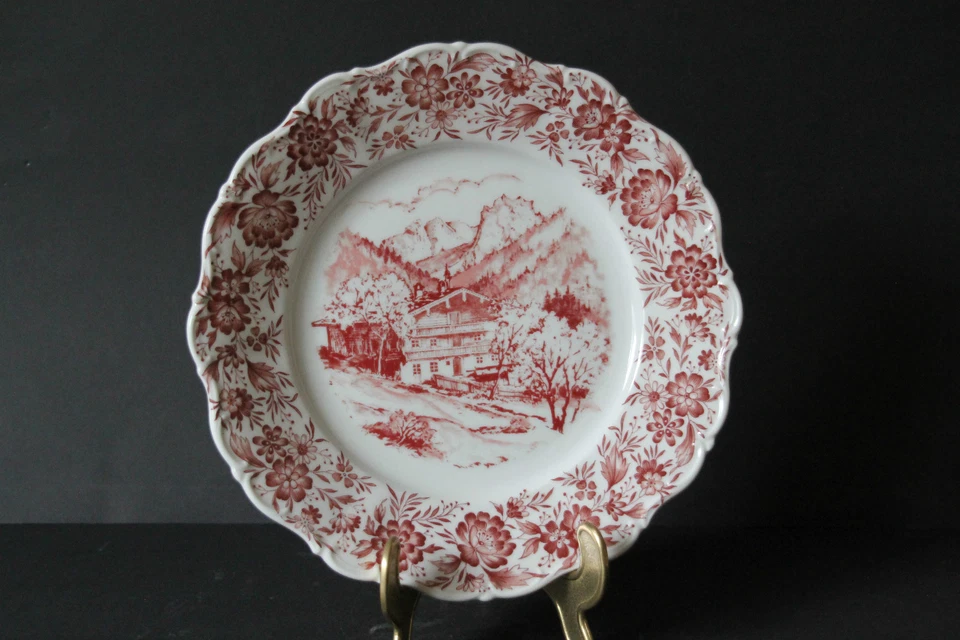 Speiseteller Seltmann Weiden Theresia Heimatland rot 24 cm - Bild 1 von 1