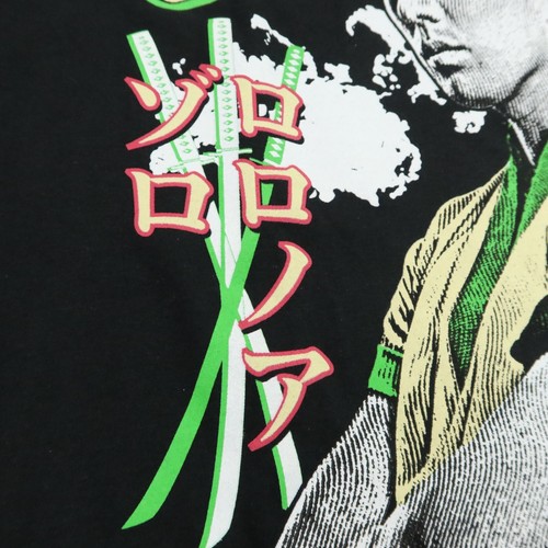 One Piece Shirt Adult Large Black Live Action Zoro Pirate Hunter Straw Hat Crew - Picture 4 of 12