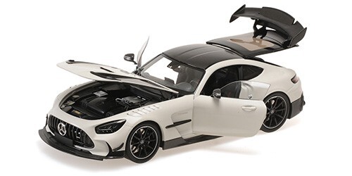 Voiture Miniature Mercedes AMG GT Black Series 2021 Blanche 1/18 Minichamps