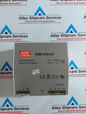 MEAN WELL DRP-240-24 SWITCHING REGULATOR POWER SUPPLY
